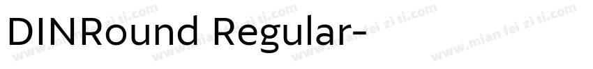 DINRound Regular字体转换